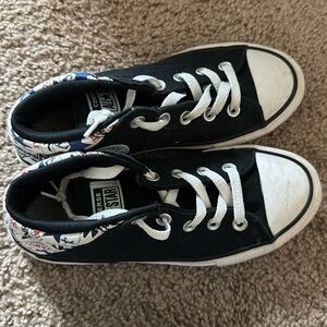 Converse high top tennis shoe